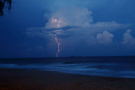 Light thunderstormの写真素材