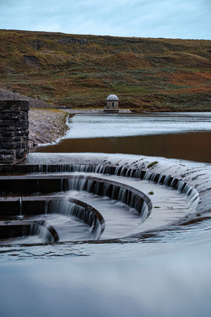 Upper Lliw Valley Reservoir, Wales, UKの写真素材