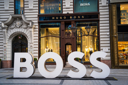 Hugo Boss storeのeditorial素材