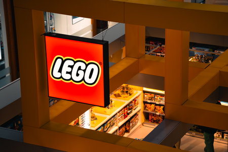 Lego store logoのeditorial素材