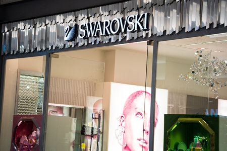 Swarovski store entranceのeditorial素材