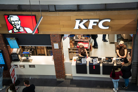 KFC fast food restaurantのeditorial素材