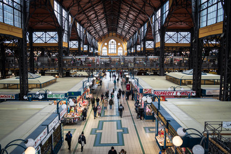 Great Market Hall Budapestのeditorial素材