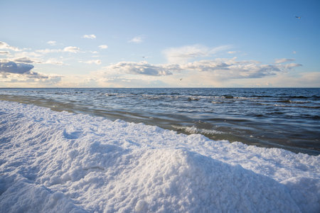 Baltic Sea in Winterの写真素材