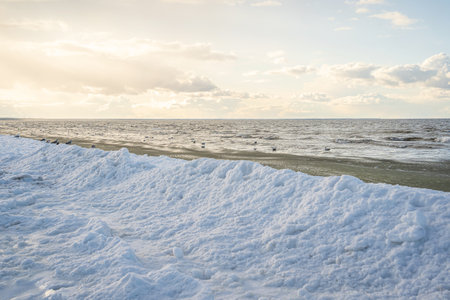 Baltic Sea in Winterの写真素材