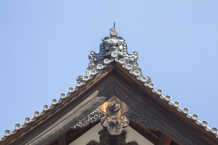A roof of Nijo Castle, KYOTO, Japanの写真素材
