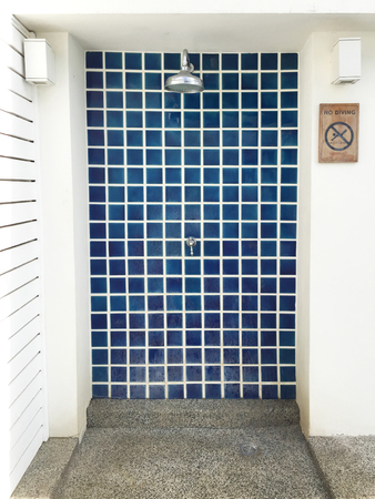 Swimming Pool Shower Areaの写真素材