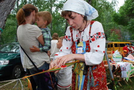 People's annual Bazhovsky festival. Groups from all over the Urals gather for this folklore holiday. Filmed in the summer of 2009.のeditorial素材