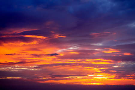 Beautify light and colour of twilight sky with great cloudscape.