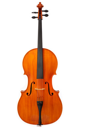 Cello isolated on white background. 3d rendering - illustration.の写真素材