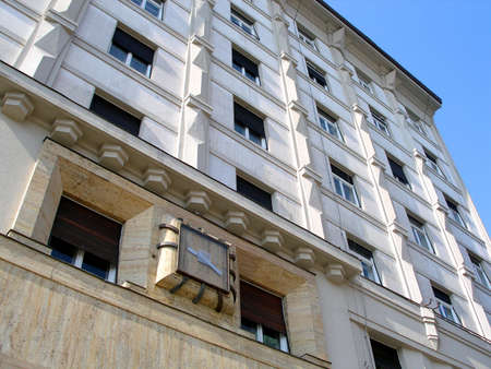 Clock in building  の写真素材