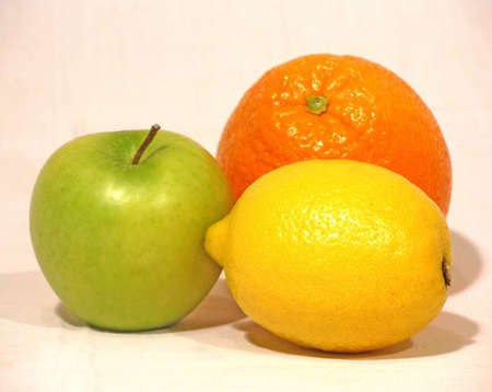 Apple, Lemon and Orange     の写真素材