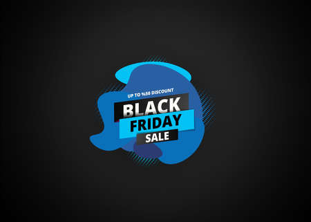Upto 50% discount offer for Black Friday Sale text on halftone effect background. Can be used as poster or template design.のイラスト素材