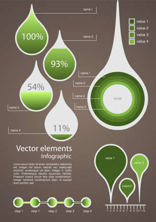 vector infographic elements vector illustrationのイラスト素材