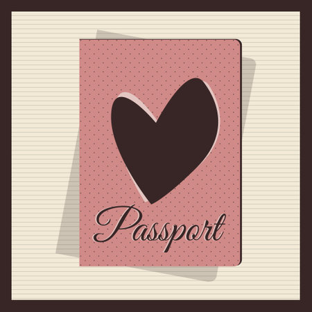 passport cover vector designのイラスト素材