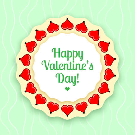 vector greeting card valentine dayのイラスト素材