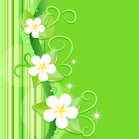 vector floral background designのイラスト素材