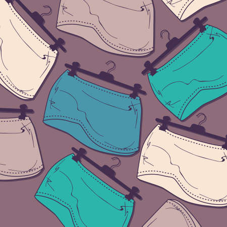 vector background skirtsのイラスト素材