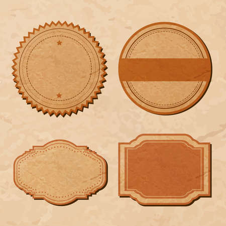 vector set vintage labelsのイラスト素材