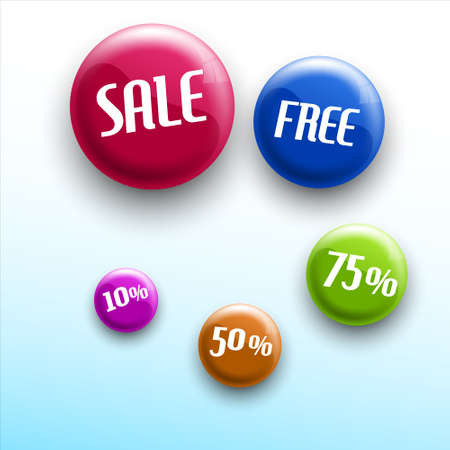 set vector sale labelsのイラスト素材
