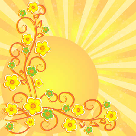 vector floral background designのイラスト素材