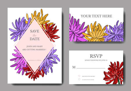 vector chrysanthemum floral botanical flowerのイラスト素材