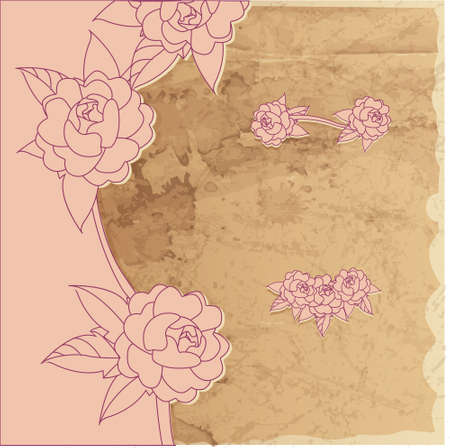 vintage frame vector illustrationのイラスト素材