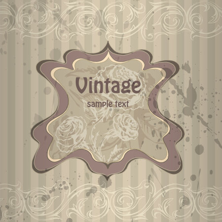 vector vintage background vector illustrationのイラスト素材