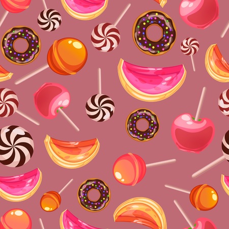 Pattern with candyの写真素材