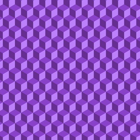 Seamless repeating geometric pattern illustration textile design circle square triangle polygon 3Dのイラスト素材