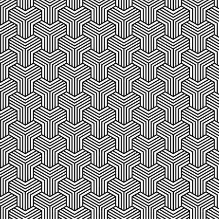 Seamless repeating geometric pattern illustration textile design circle square triangle polygonのイラスト素材