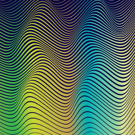 Abstract background with wavy lines. Vector illustration. Eps 10.のイラスト素材