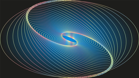 Abstract background with a spiral in the center. Vector illustration for your designのイラスト素材