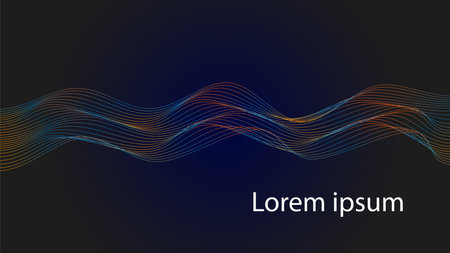 Abstract background with wavy lines. Vector illustration. Eps 10.のイラスト素材
