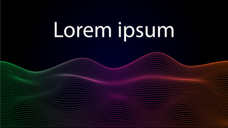 Abstract background with sound waves. Vector illustration for your design. EPS 10のイラスト素材