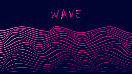 Abstract wavy background. Vector illustration. Can be used for advertisingeting, presentation.のイラスト素材