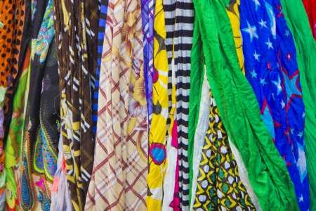 Many scarvesの写真素材