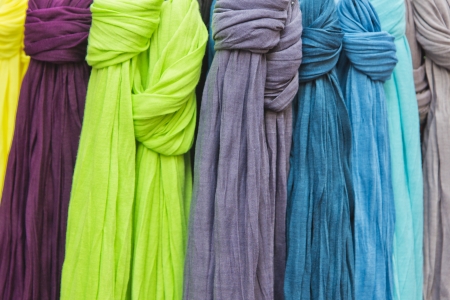 Many scarvesの写真素材