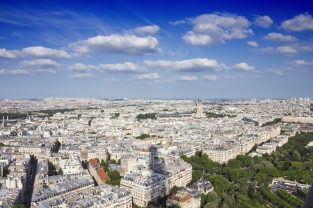 View on Paris  from the Eiffel Tower の写真素材