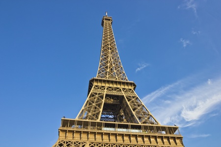 Tour Eiffel in a blue skyの写真素材