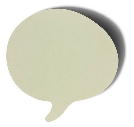 Gray speech bubbles sticky note of cartoon and comics over white background, with shadowの写真素材