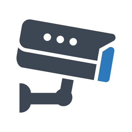 CCTV camera iconのイラスト素材