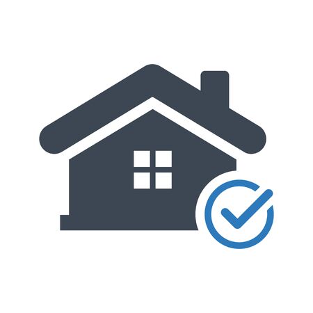 Beautiful, meticulously designed Property loan approved iconのイラスト素材