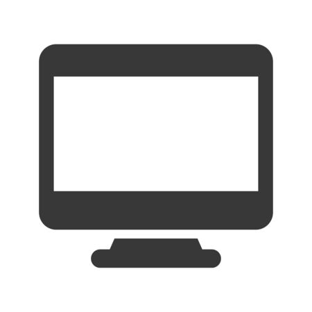 Computer monitor iconのイラスト素材