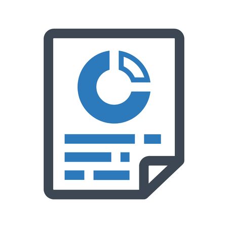Beautiful, meticulously designed Business report iconのイラスト素材