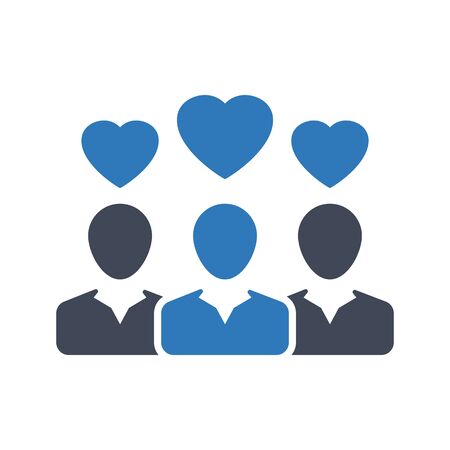 Charity group iconのイラスト素材