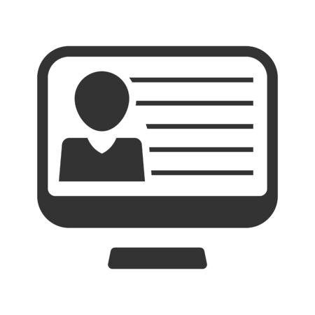 Personal data iconのイラスト素材