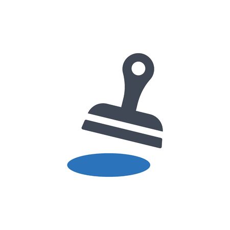 Beautiful, meticulously designed Stamp rubber iconのイラスト素材