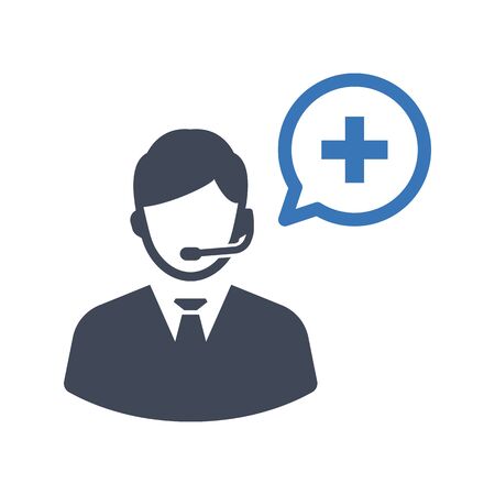 Health care support iconのイラスト素材