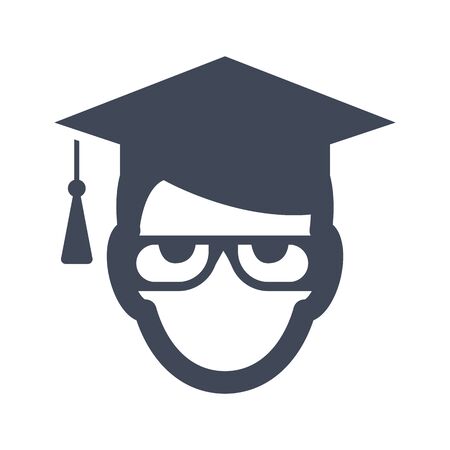 Graduation student iconのイラスト素材
